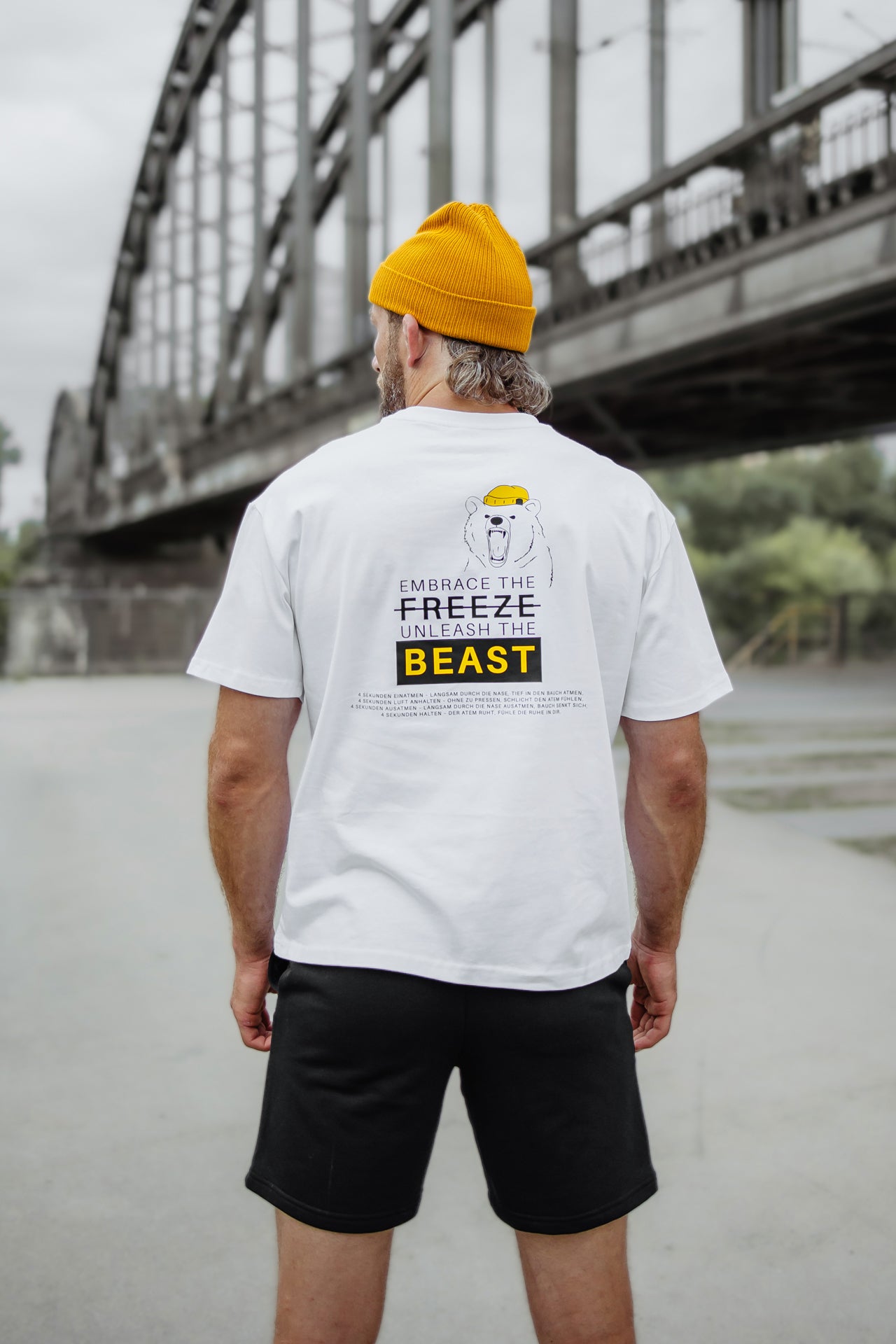 T-Shirt "Unleash the Beast" - Weiß
