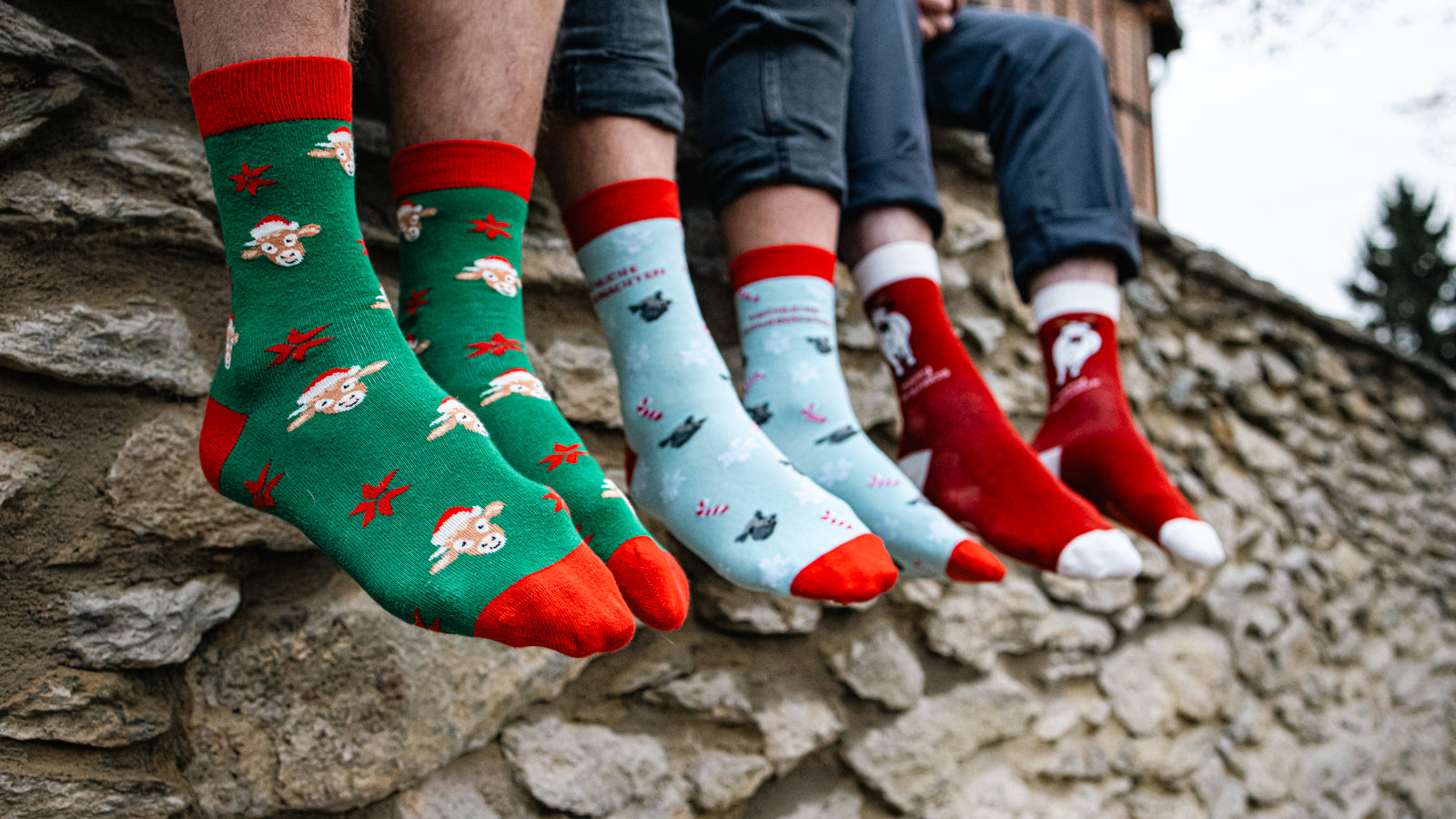 Feierliche Motivsocken "Weihnachtshelden"