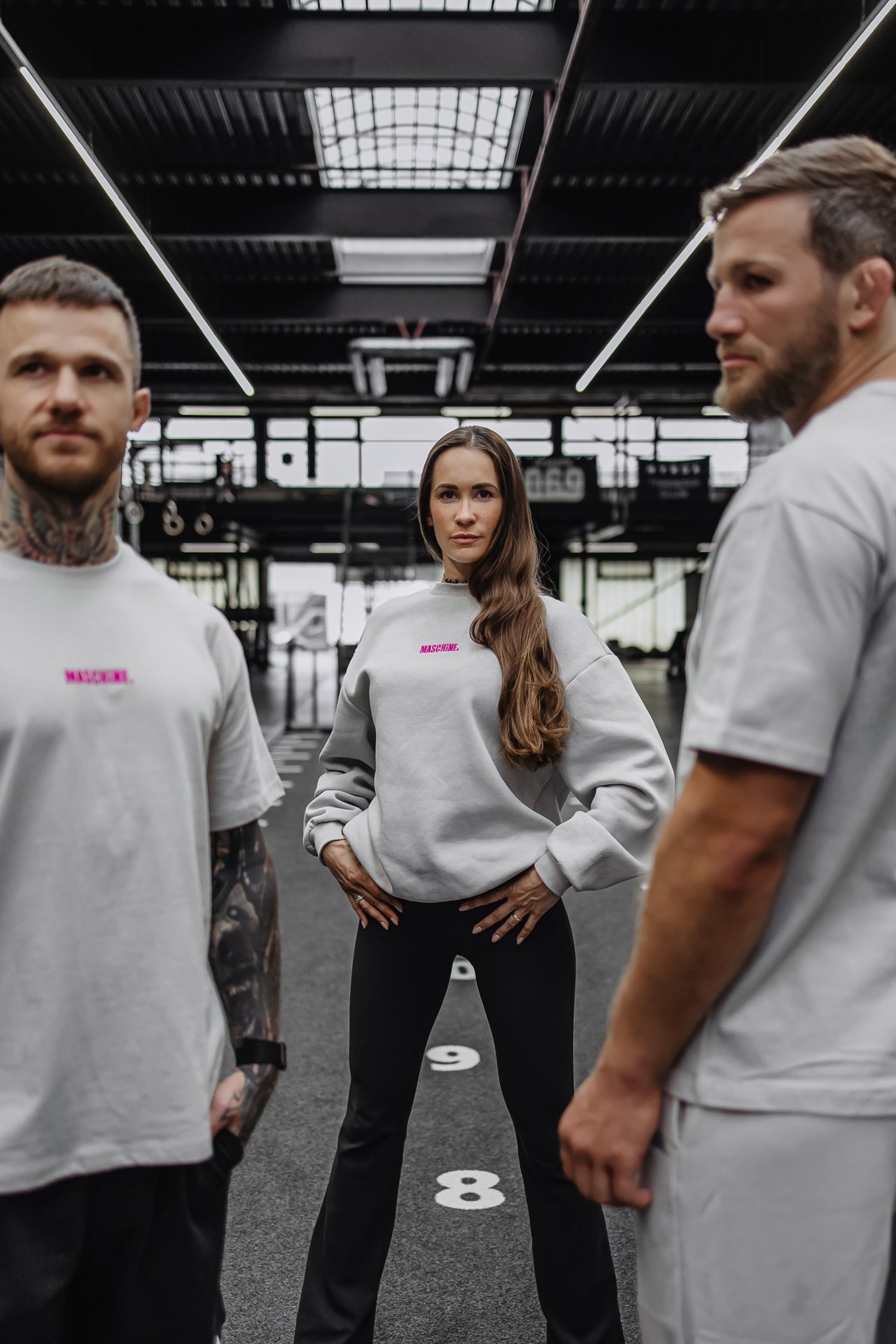Sweatshirt "MASCHiNE" - Asphaltgrau - Heavyweight Edition