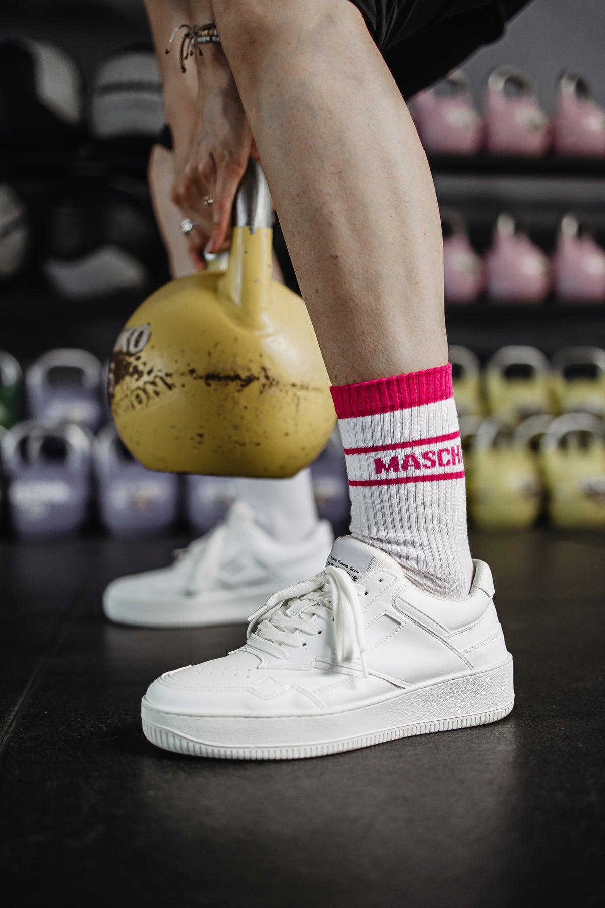 Performance-Socken "MASCHiNE" - Rosa