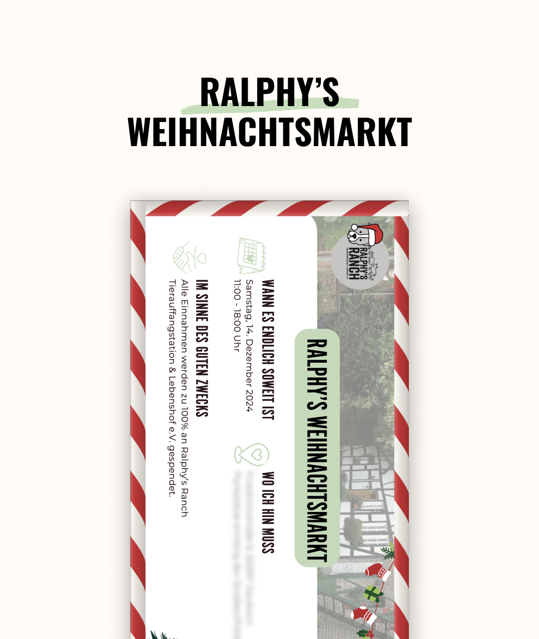 Eintrittskarte - Ralphy's Weihnachtsmarkt